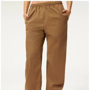 Good American Sueded Track Jogger Sepia Womens